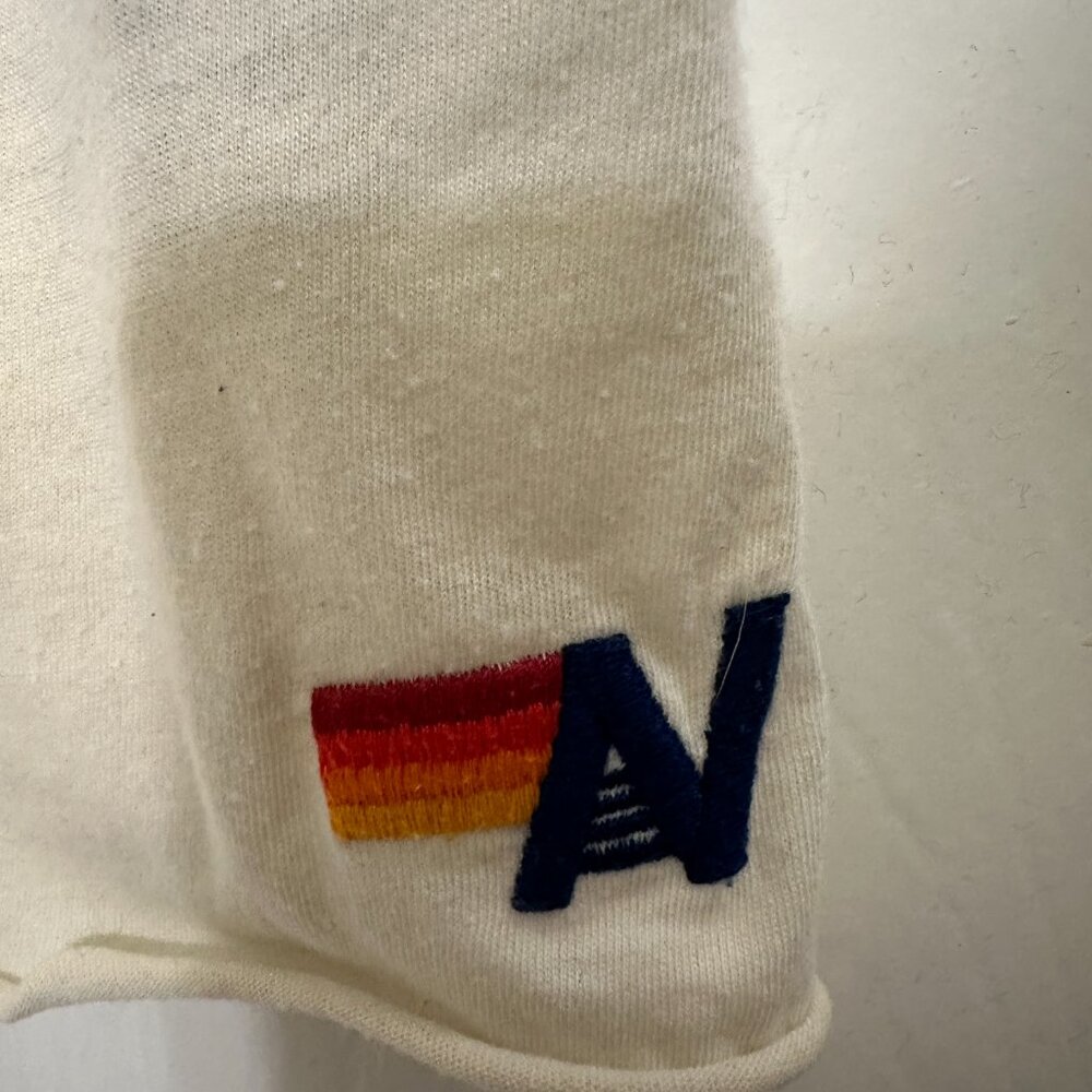 Aviator Nation - SIGNATURE HAIGHT ASHBURY BOYFRIEND TEE - VINTAGE WHITE - XS - Picture 5 of 5